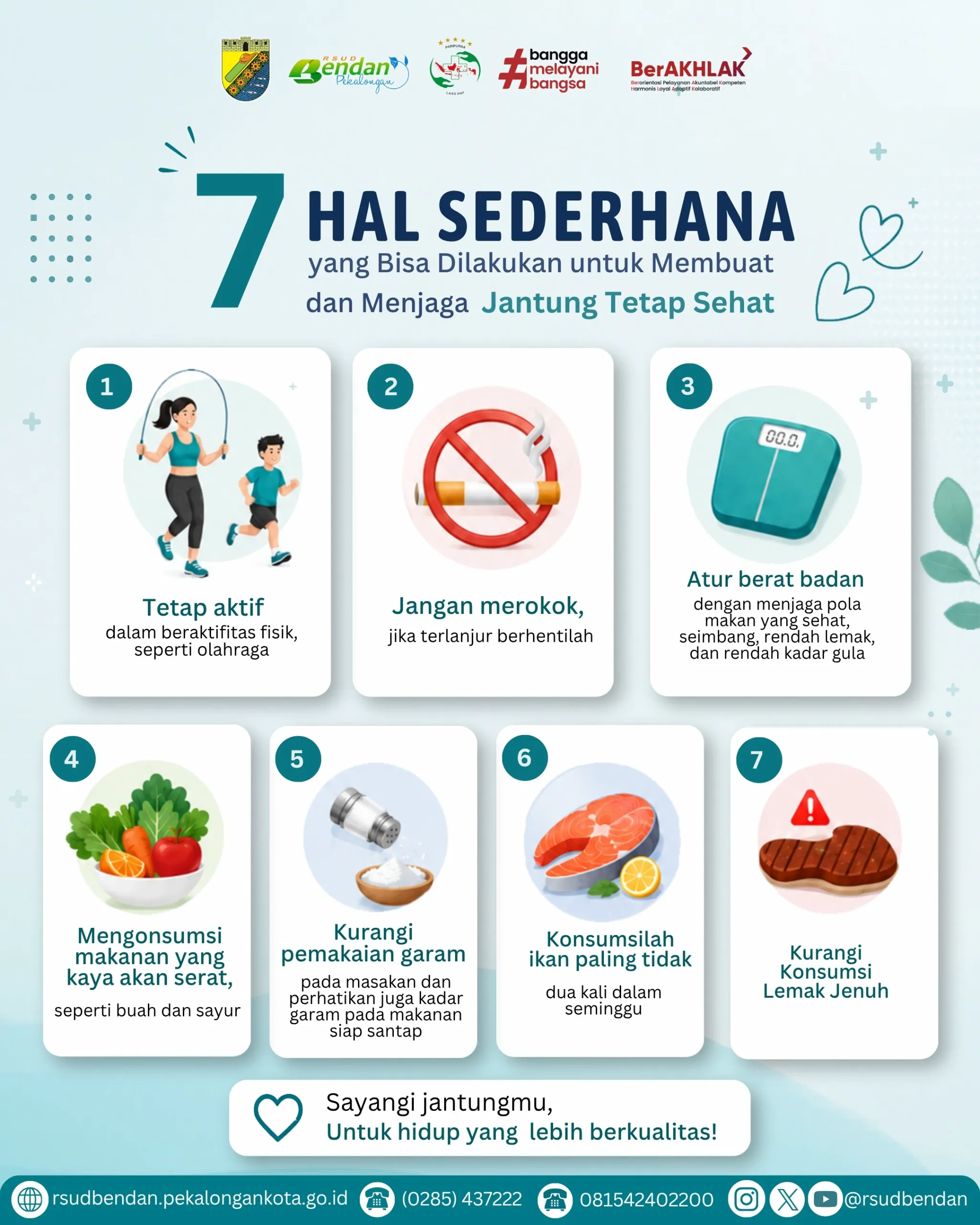 JAGA KESEHATAN JANTUNG MULAI DARI LANGKAH SEDERHANA SETIAP HARI