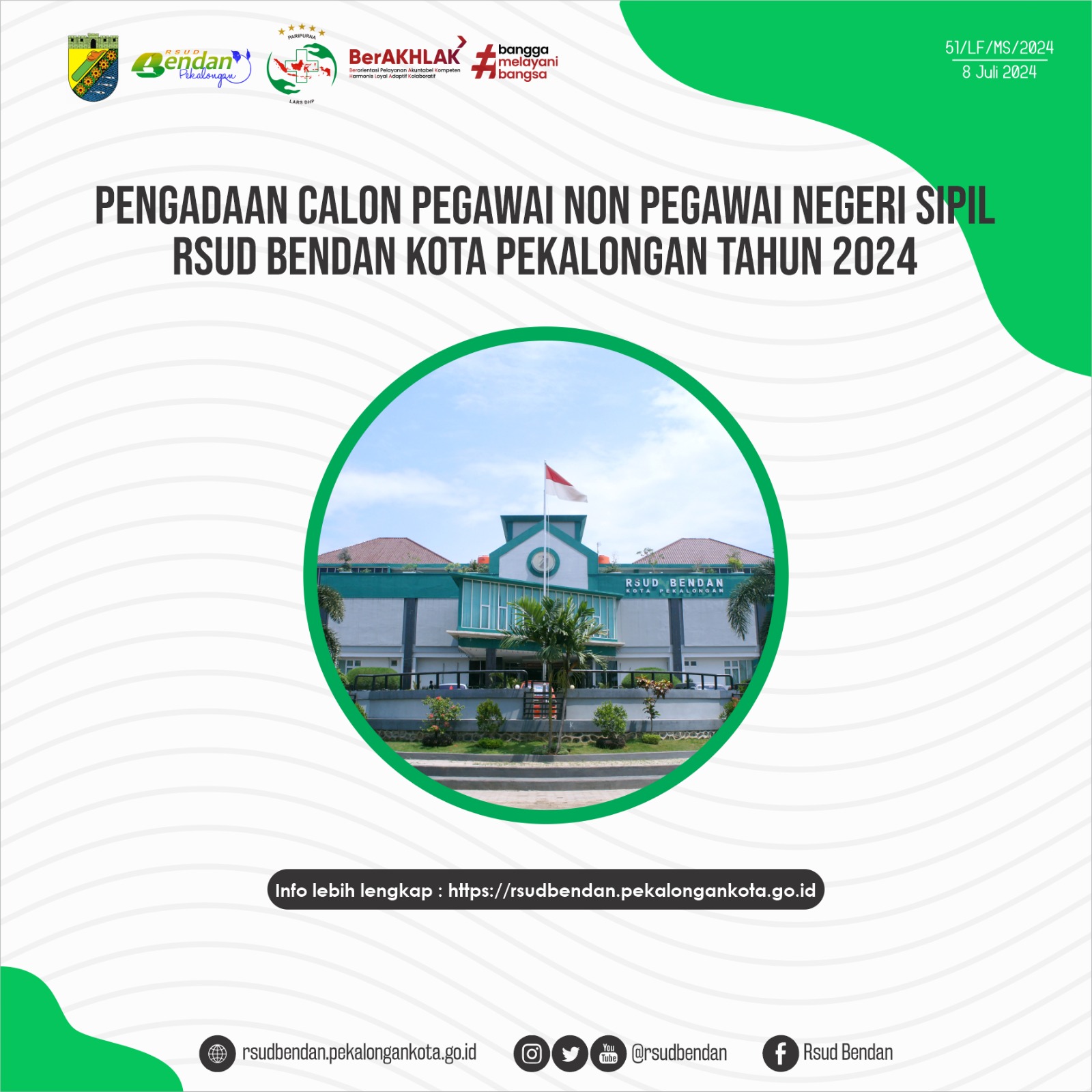 PENGADAAN CALON PEGAWAI NON PEGAWAI NEGERI SIPIL RSUD BENDAN KOTA PEKALONGAN TAHUN 2024