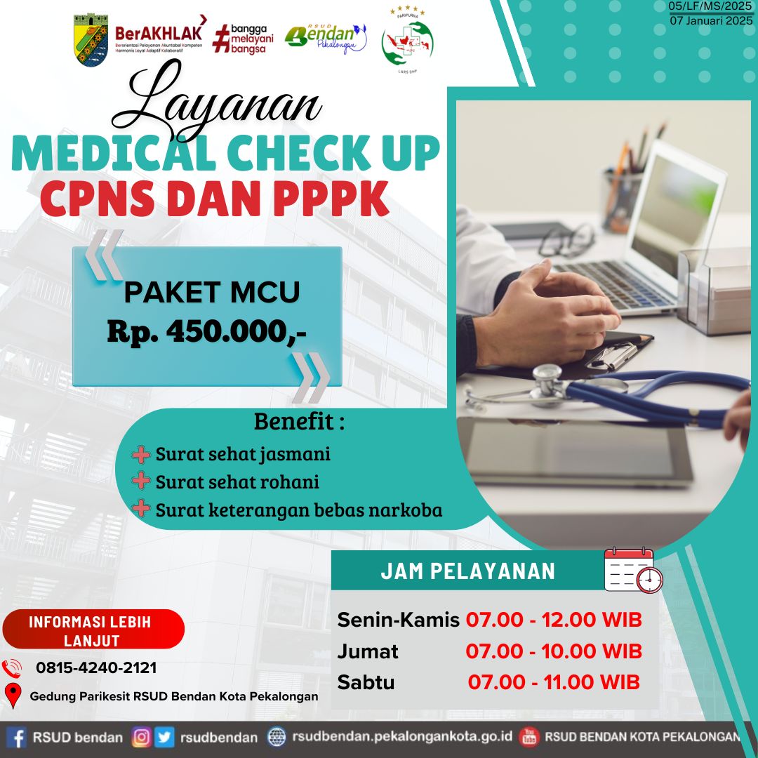 LAYANAN MEDICAL CHECK UP UNTUK PEMBERKASAN CPNS DAN PPPK