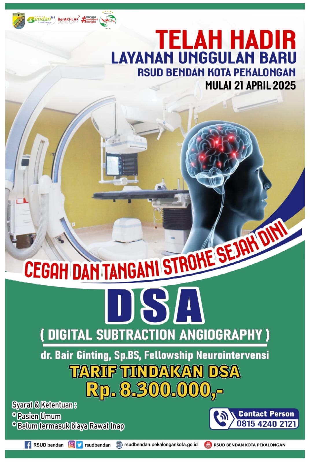 RSUD BENDAN KOTA PEKALONGAN KINI MENGHADIRKAN LAYANAN UNGGULAN BARU
