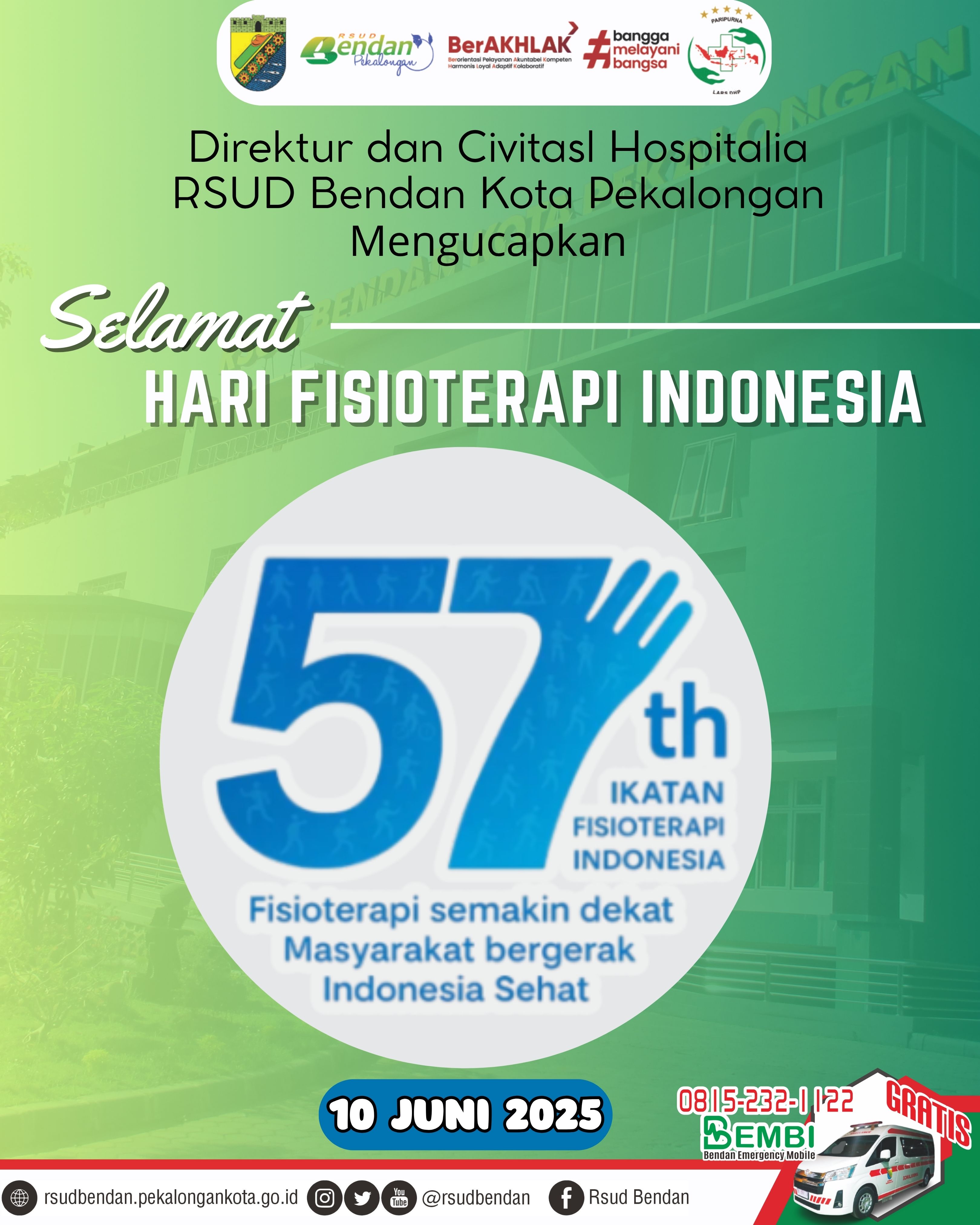 SELAMAT HARI FISIOTERAPI INDONESIA 