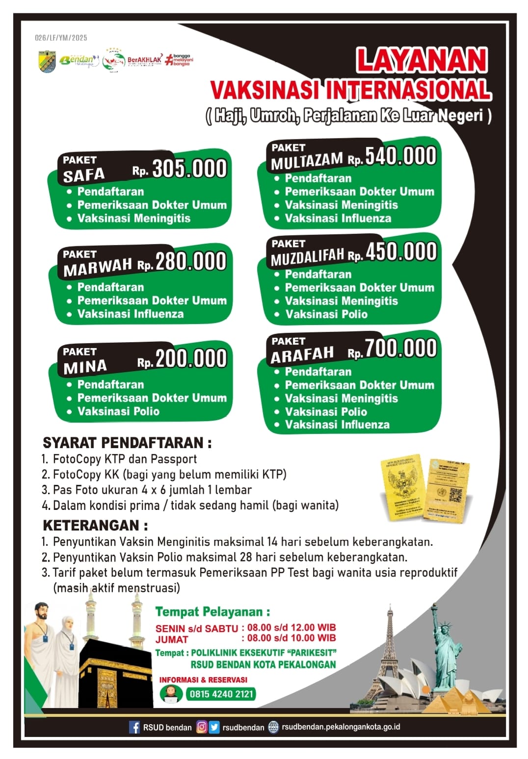 ðŸŒ LAYANAN VAKSINASI INTERNASIONAL RSUD BENDAN