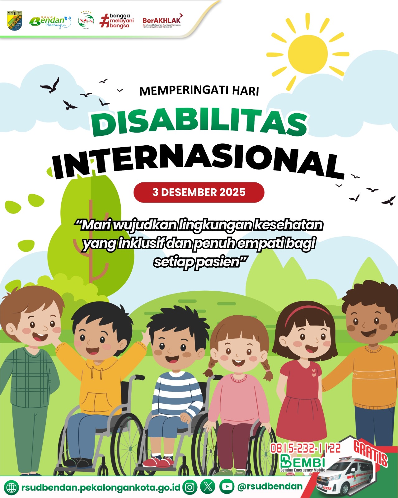 SELAMAT MEMPERINGATI HARI DISABILITAS INTERNASIONAL