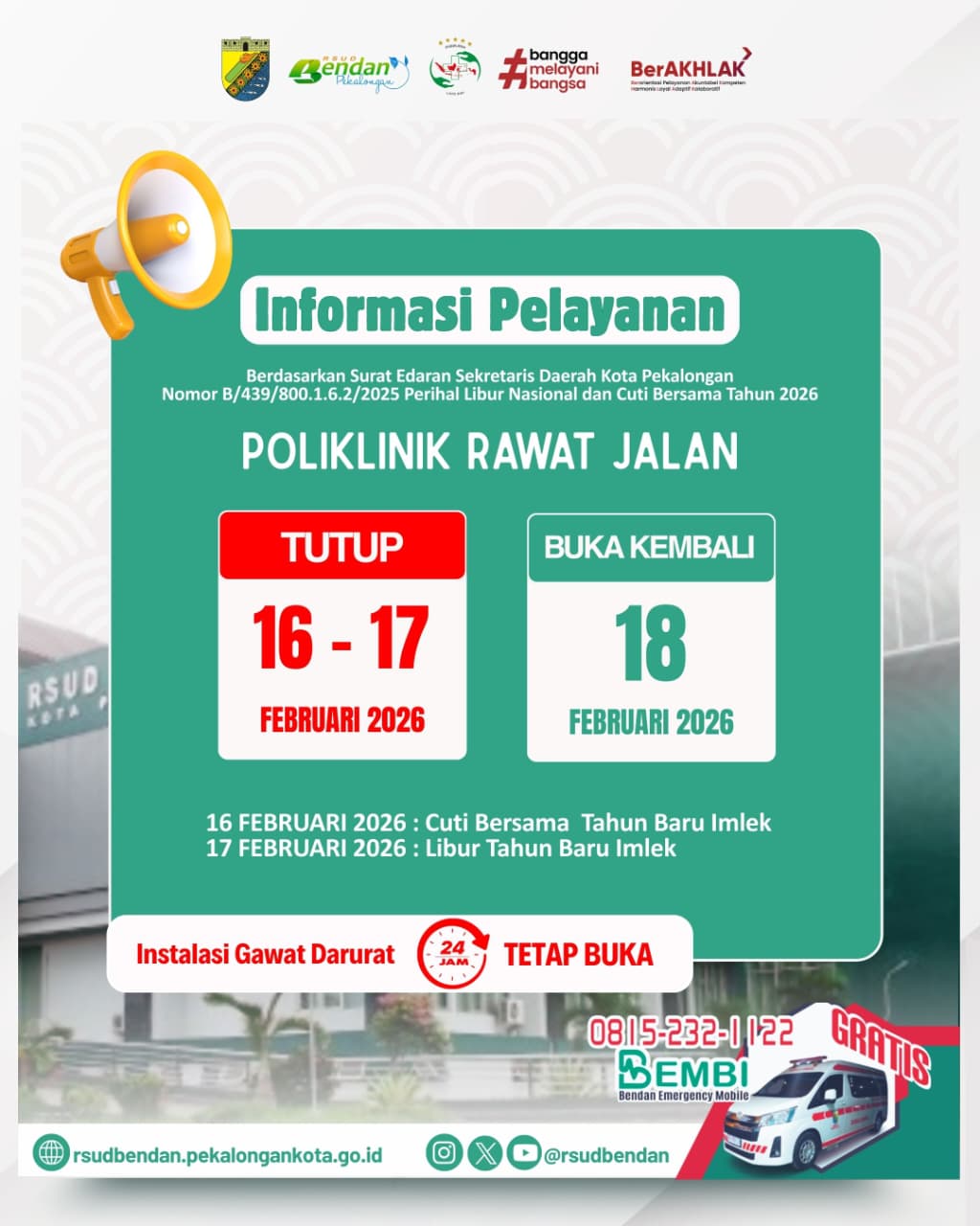ðŸ“¢ INFORMASI PELAYANAN 