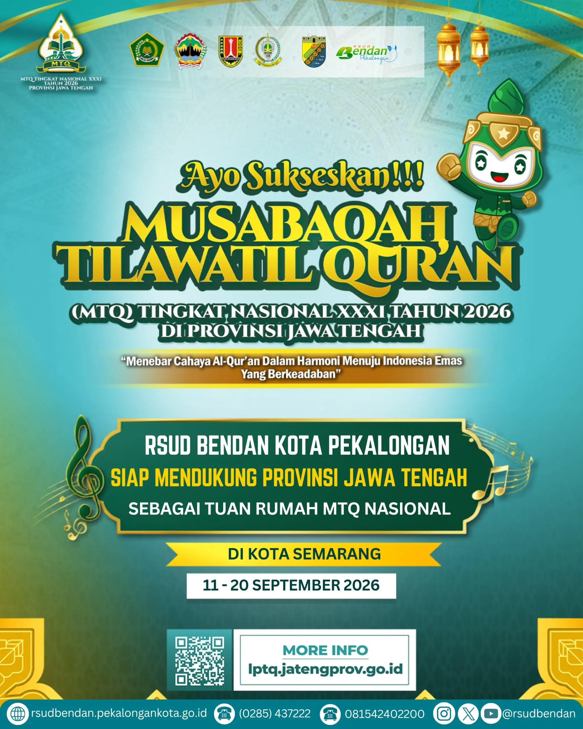 RSUD Bendan Kota Pekalongan Mendukung MTQ Nasional XXXI Tahun 2026