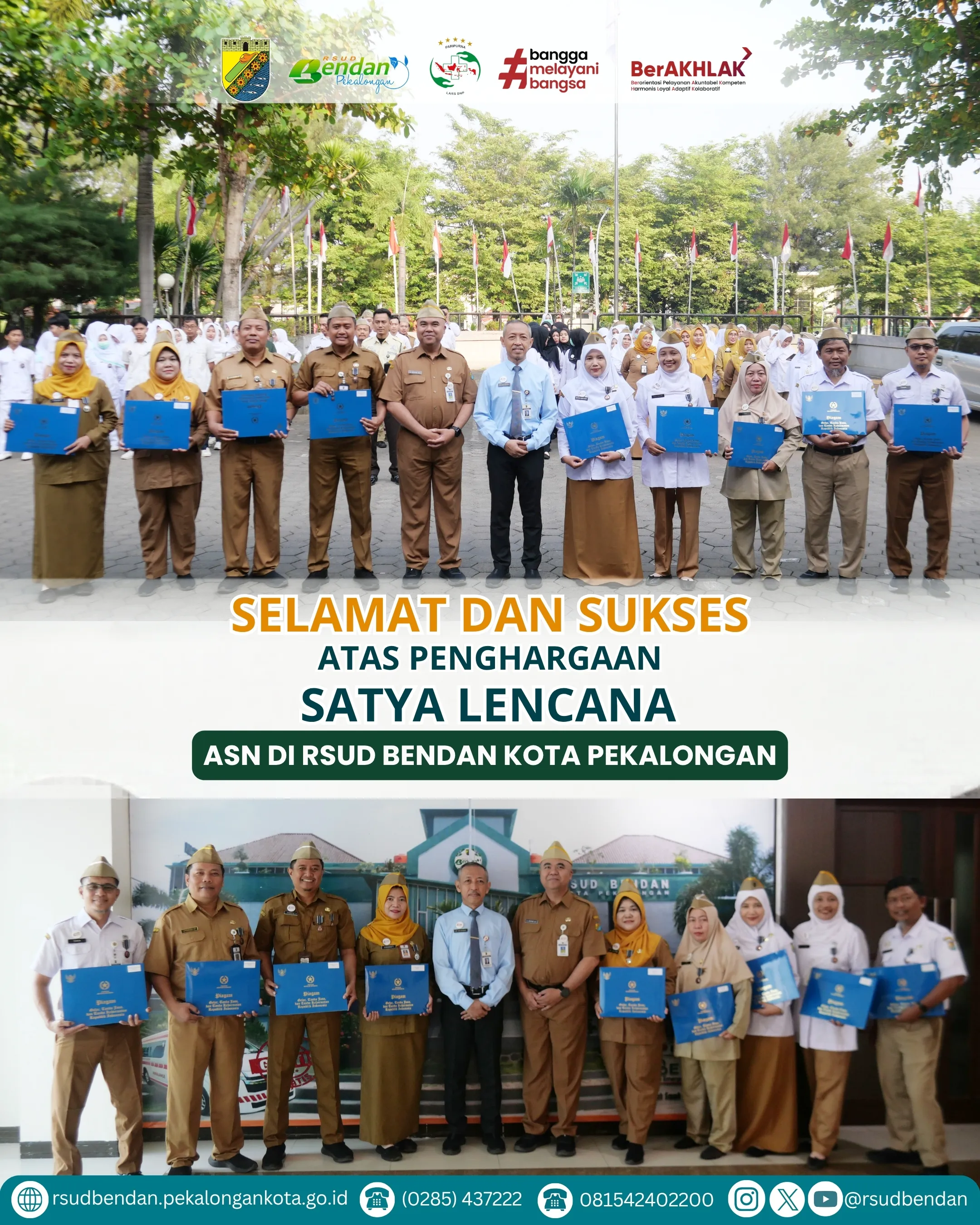 🏅 PENYERAHAN PENGHARGAAN SATYALANCANA KARYA SATYA ASN RSUD BENDAN