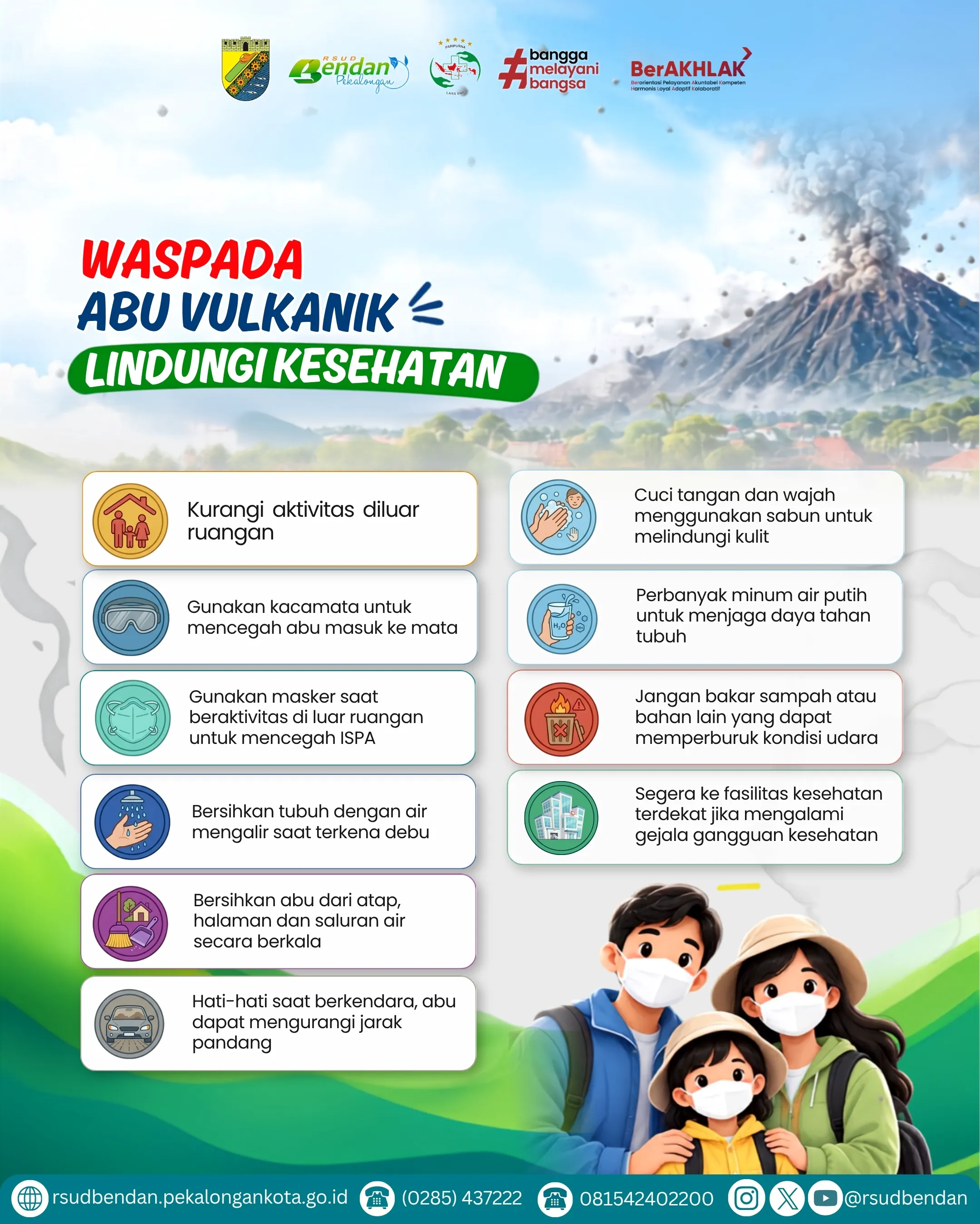 WASPADA ABU VULKANIK, LINDUNGI KESEHATAN